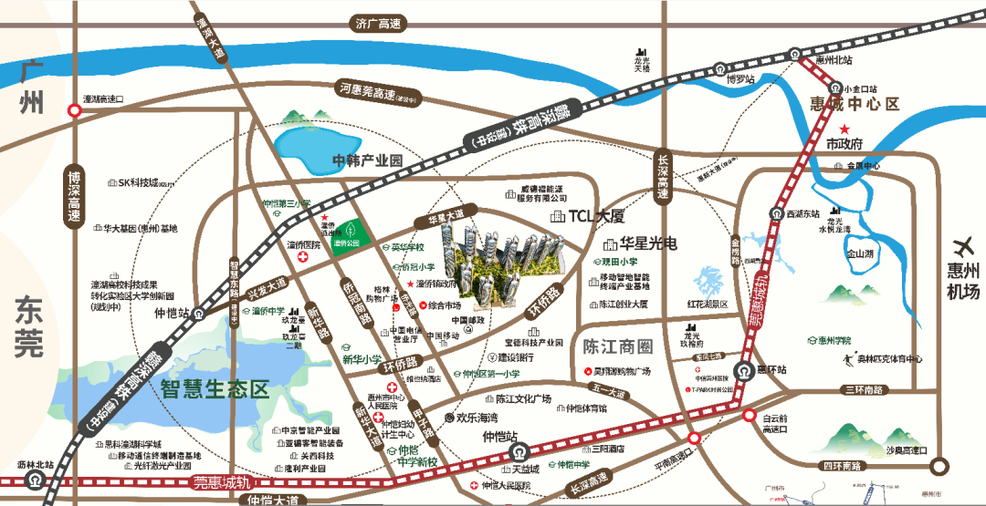 龙光玖云台交通图