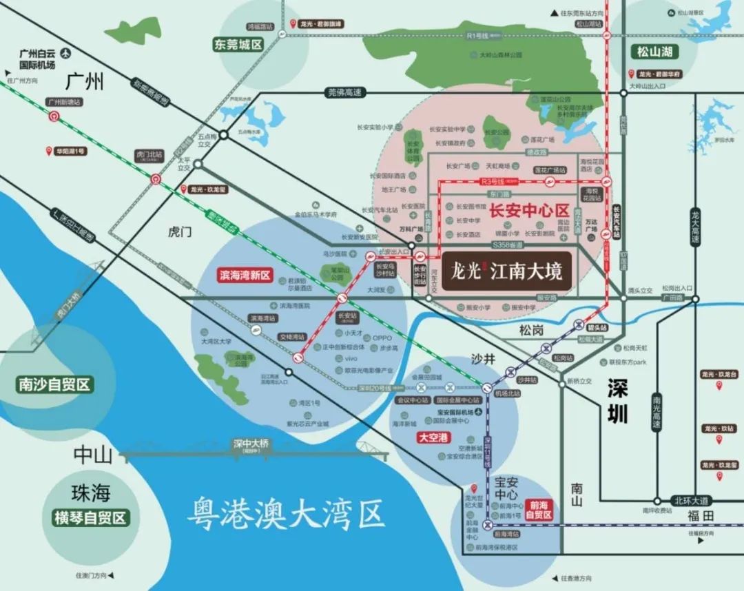 龙光江南大境交通图